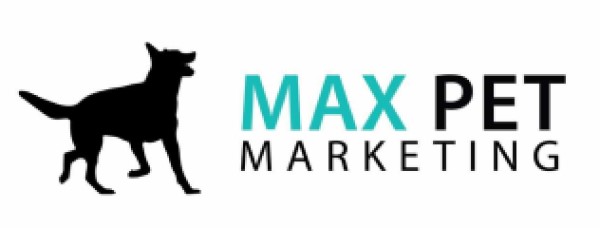 max pet marketing logo with dog